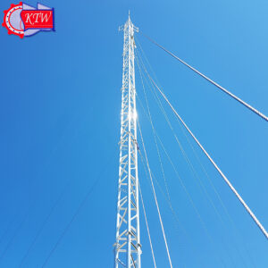Guyed mast Tower