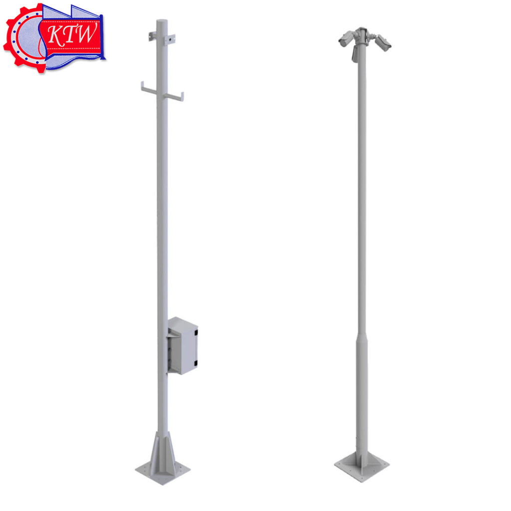 Steel CCTV Camera Poles Kuwait Techno Works