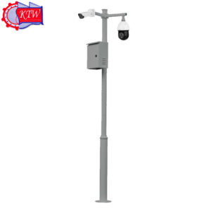 Gray Galvanized Steel Camera Pole