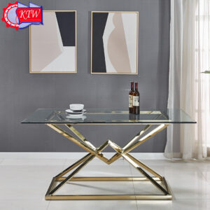 Glass and Metal Dining Tables