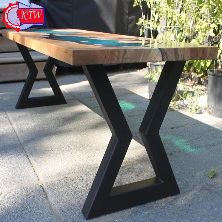Steel Dining Table Legs (Black) Kuwait Techno Works